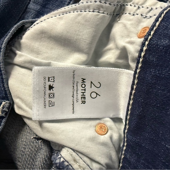 Mother High Waisted Rascal Ankle Slit Flip Jeans Size 26 Revolve - Picture 6 of 10